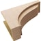 Ekena Millwork 8"W x 24"D x 16"H Classic Helena Rough Cedar Woodgrain TimberThane Corbel, Primed Tan CORUR08X24X16HELRCPR - alternate 2
